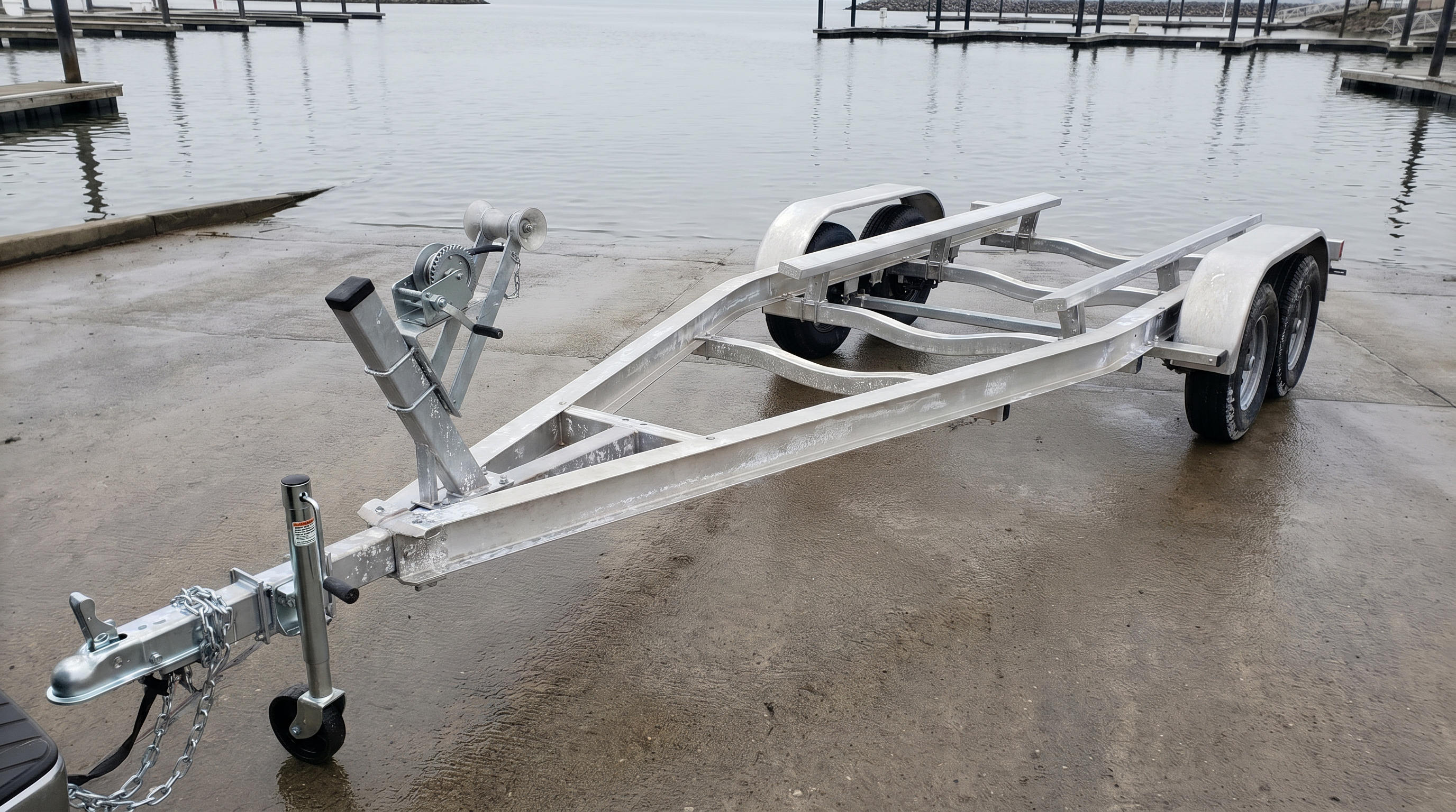 Aluminum trailer aging frame 2