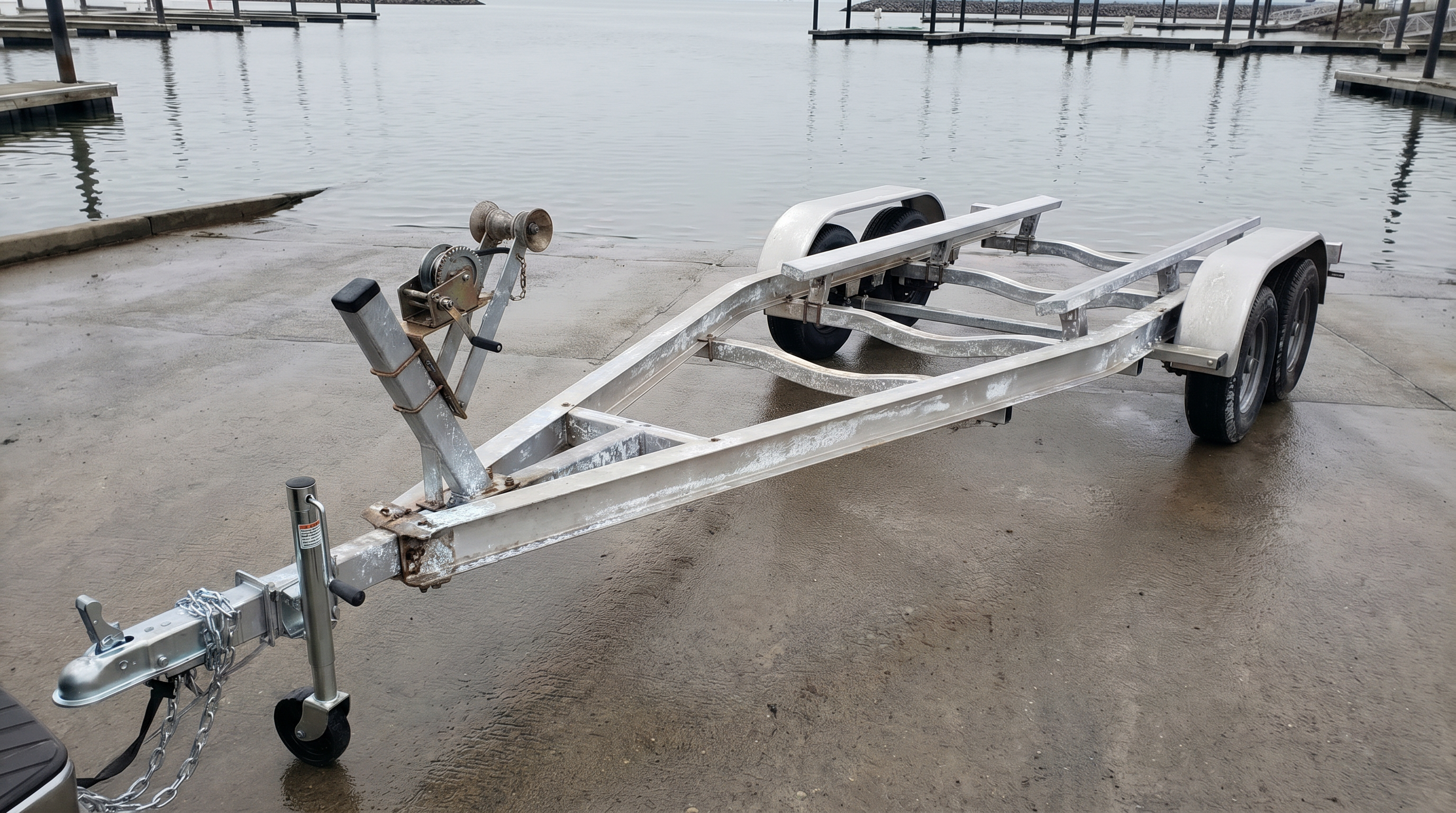 Aluminum trailer aging frame 3