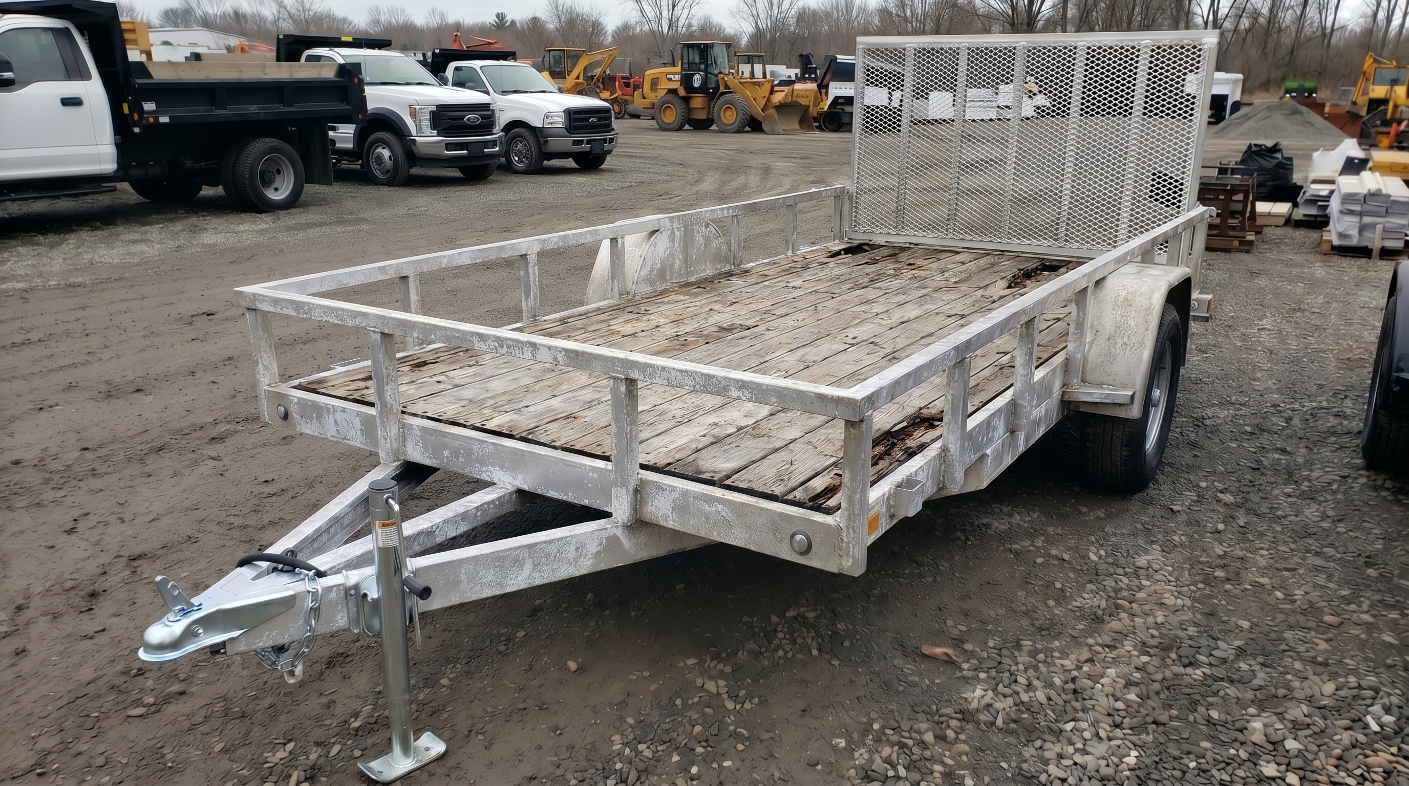 Aluminum trailer aging frame 4